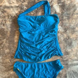 COPY - Victoria’s Secret Blue One Shoulder Tankini Swimsuit